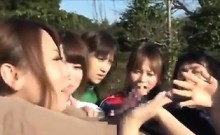 Japanese Girls Sucking Cock Outdoors