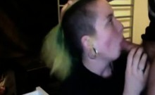 Slovenian Punk Girl Sucking Dick