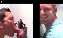 Bald Straight Dude Taking Gay Bj On Gloryhole