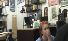 Dolly Little Pawn Shop Backroom Blowjob