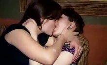 Teen girls being naughty at party