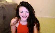 Cute Teen Gets Naked And Masturbates