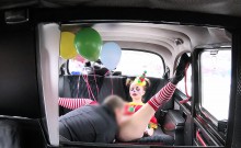 Hot Clown Got Pussy Banged In Cab