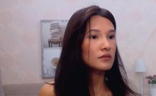 Pretty Shy Asian Schoolgirl Learning English on Cam