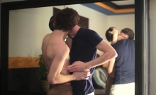 Hot twinks bareback and cumshot