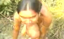 Indian Village Lady With Natural Hairy Pussy Outdoor Sex