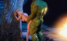 3D Elf Princess Ravaged by Orc!