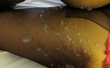 Nylon Thighs Spunk. Cosce Di Troia Sborrate