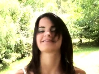 Stripteasing teen hottie