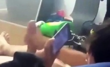 Watch My Friend Cumming While He's Watching Porn