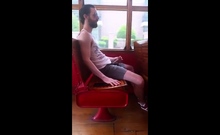 Str8 guy stroke in bus