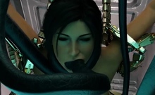 Brunette is shafted in a 3D fucking