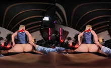 Vr Conk Captain Marvel Cosplay Parody Blonde Milf Vr Porn