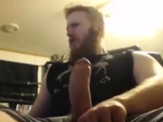 Big Dick Ginger Shoots Out A Massive Load