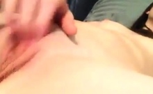 Stepsister fingering her pussy upclose