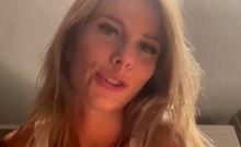 First person sex. Big tit blonde sucks and rides my cock