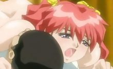 Fiery redheaded hentai minx getting little pussy fucked by