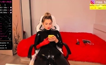 Pretty redhead webcam masturbation show