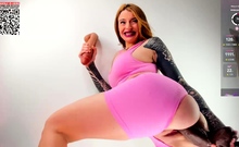 Stacked brunette goes solo toys and masturbation