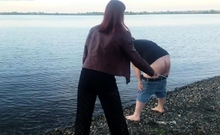 Couple Spanked Outdoors for Tresspassing