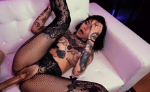 Tattooed Charmer Aurora Anarchy Gets Fantastic BDSM Pleasure