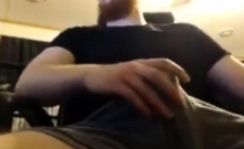 Muscular Ginger Daddy Strokes His Big Cock