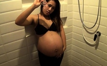 40 weeks pregnant Thai MILF amateur fuck