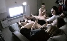 Small titted brunette amateur anal nailed at home