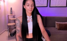 Cute blonde amateur webcam teen masturbating