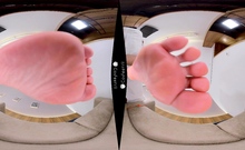 Close up foot fetish on cam