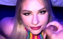 Sexy Slut Gives A Big Cock A Blowjob In The Car