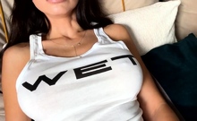 Hottest brunette solo webcam masturbation 2