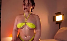 Bareback anal sex with flaming brunettes with big boobs