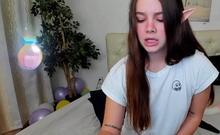 Hottest brunette solo webcam masturbation 2