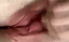 Cummy amateur pussy close up