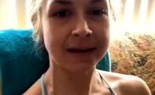 Amateur blond girl with big boobs getting fucked