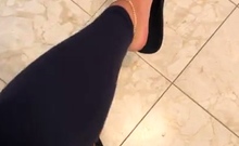 Foot fetish Close up feet and toes tease