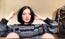 Shy brunette homemade amateur webcam teen