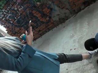 Nicole Walk Through An Abandoned House Humiliates Her
