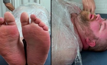 Bear Sub Wrapped And Tickled Hard