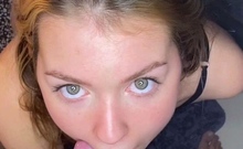 Sexy amateur blonde blowjob amp cumshot HD