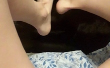 Foot fetish Close up feet and toes tease