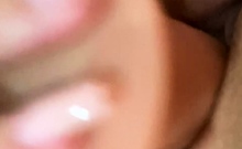 Close up solo beauty toying ass