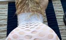 Gorgeous Blonde Fucked Up The Ass In POV