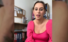 Office Tease Naughty Secretary Fingers Herself and Cums