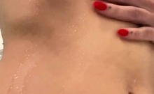 Busty Brunette Solo Masturbation