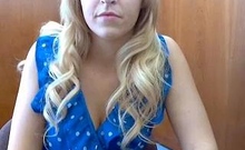 amateur blonde solo webcam