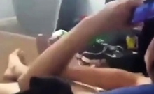 Asian Twink Cums While Watching Porn