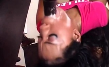 Black On Black Fuck Session With Sexy Student Babe Fucking