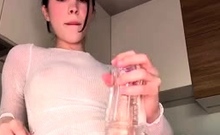 Toomanypeachess New Sex Toy Review In The Kitchen